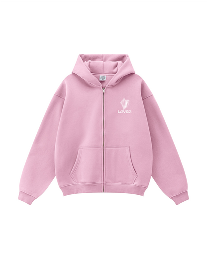Seashell Cross Psalm 95:4 Zip-Up Hoodie