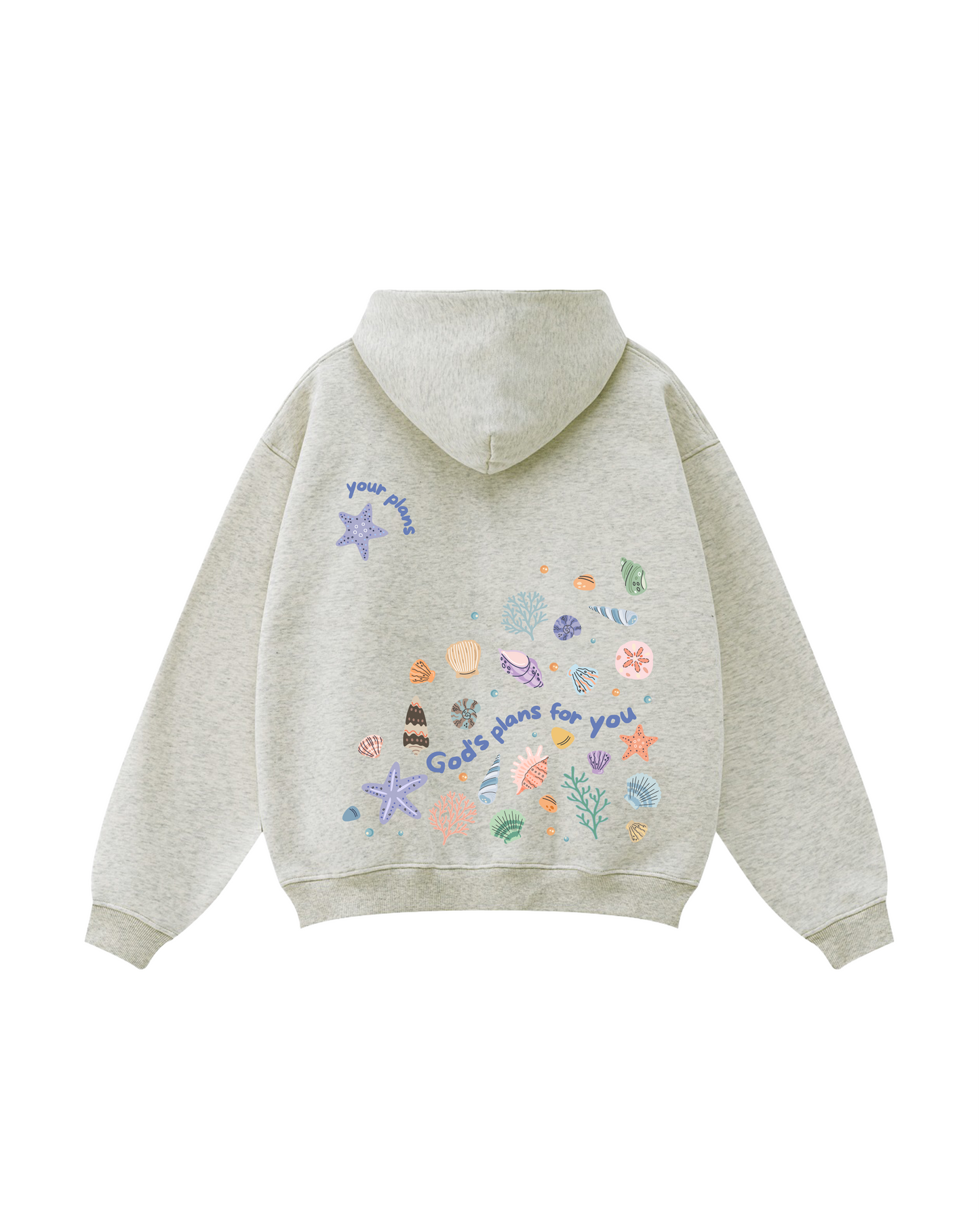 God's Plans for You Seashell Zip-Up Hoodie