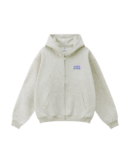 God's Plans for You Seashell Zip-Up Hoodie