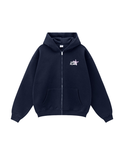 God's Plans for You Seashell Zip-Up Hoodie