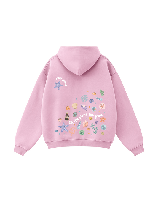 God's Plans for You Seashell Zip-Up Hoodie