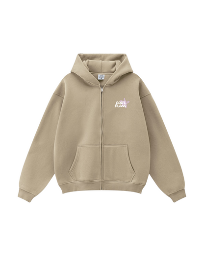 God's Plans for You Seashell Zip-Up Hoodie