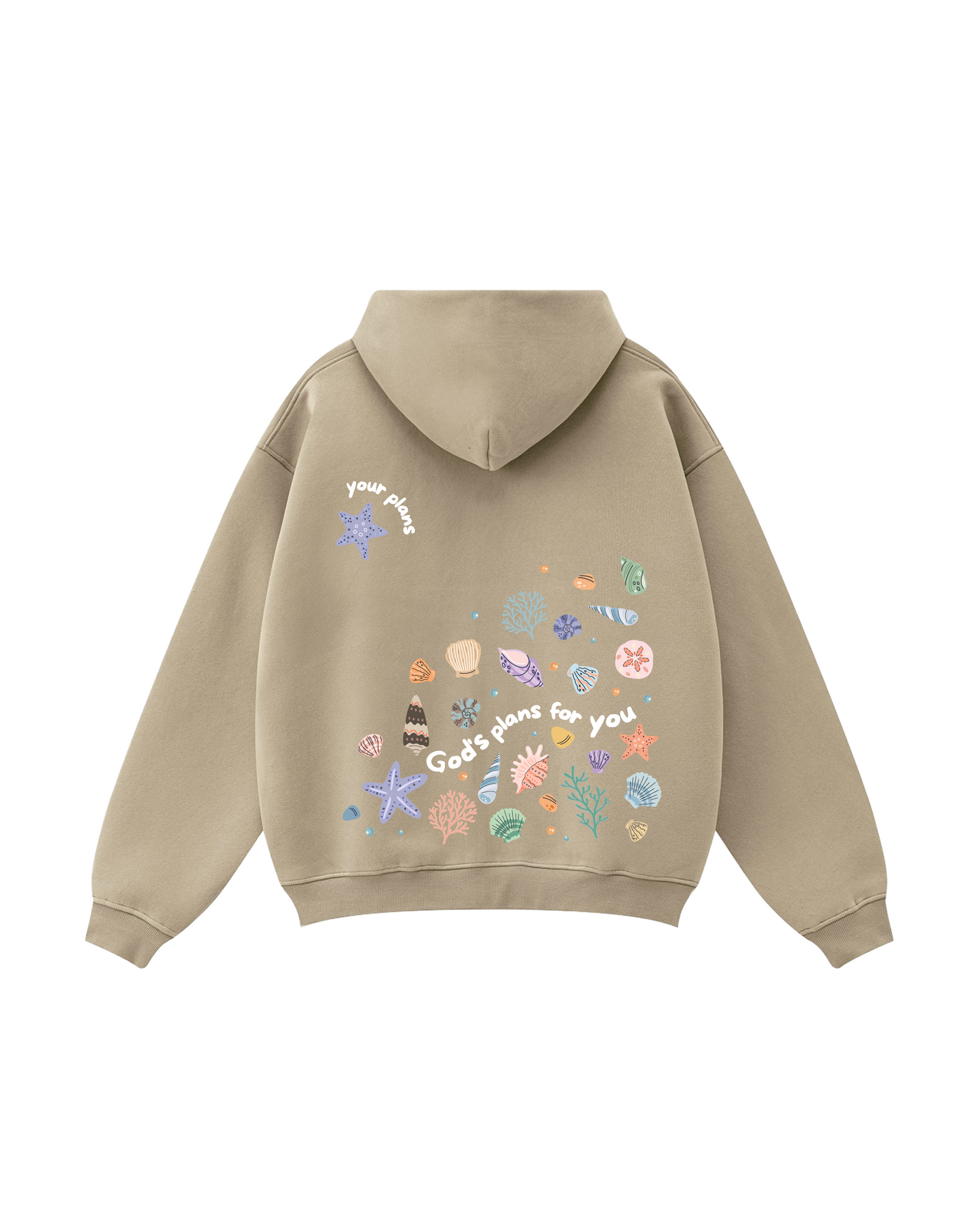God's Plans for You Seashell Zip-Up Hoodie