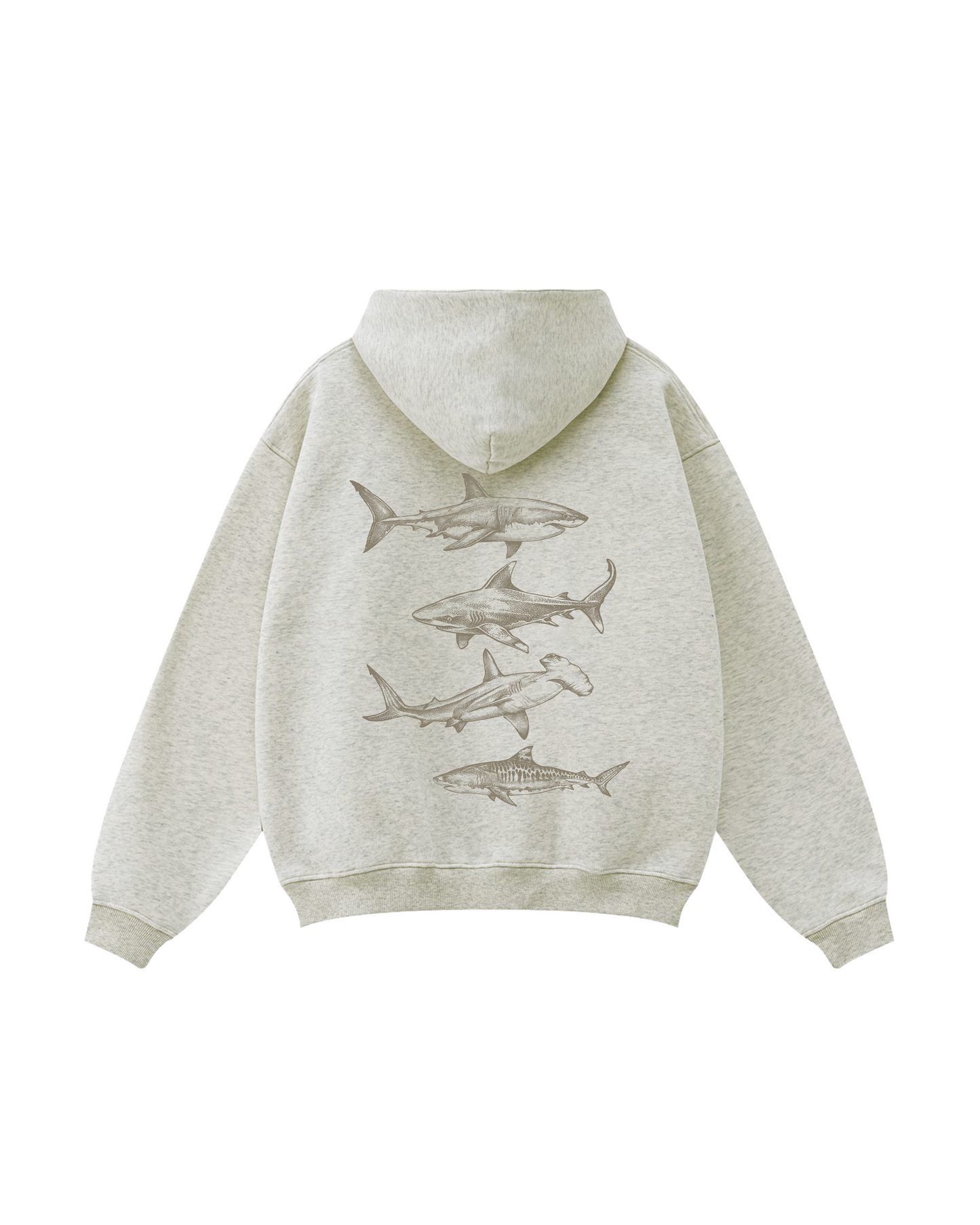 Sharks of the Deep Zip-Up Hoodie