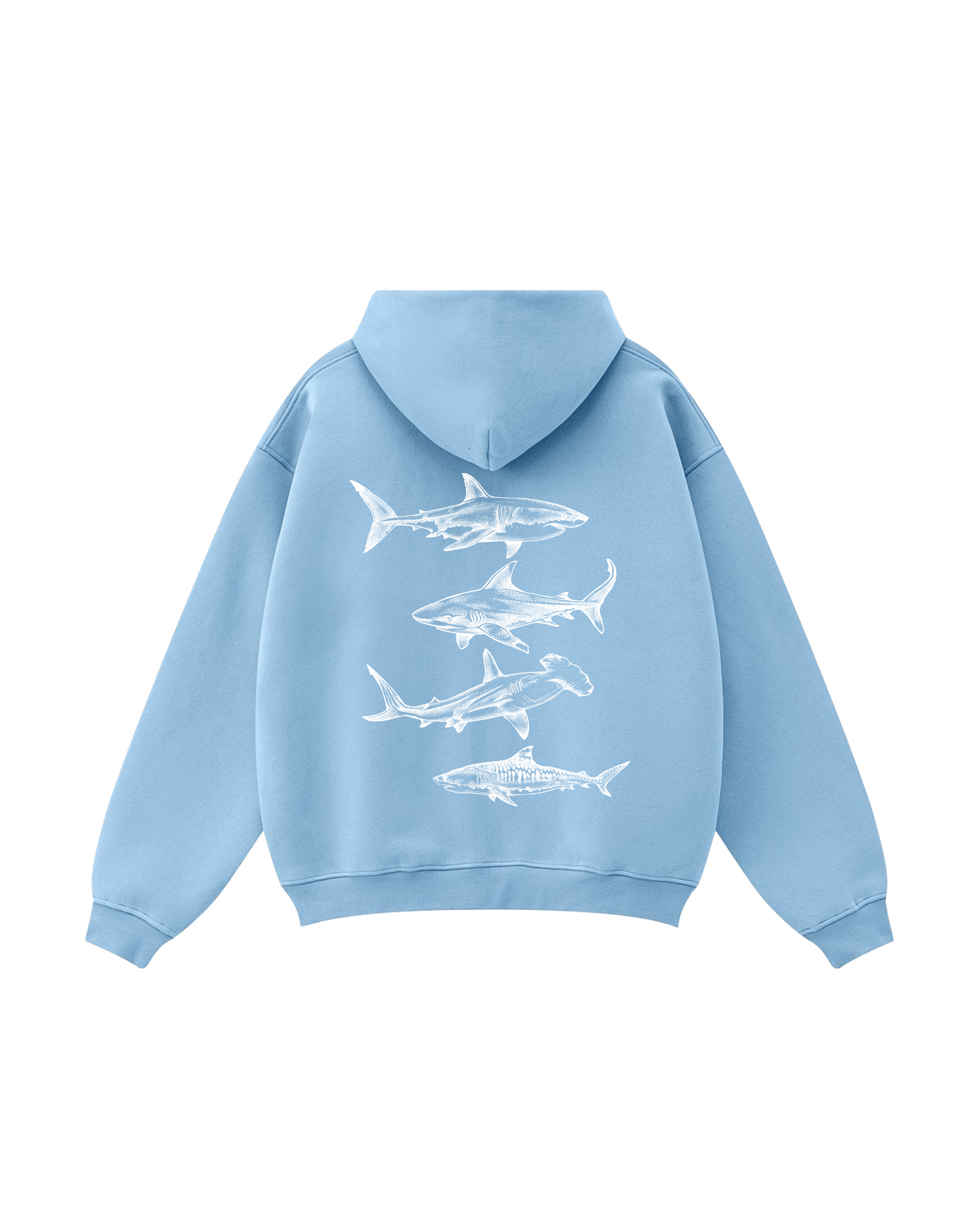 Sharks of the Deep Zip-Up Hoodie