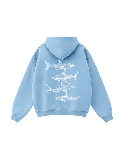 Sharks of the Deep Zip-Up Hoodie