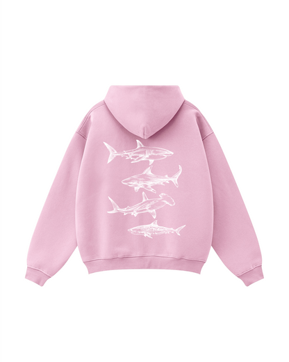 Sharks of the Deep Zip-Up Hoodie