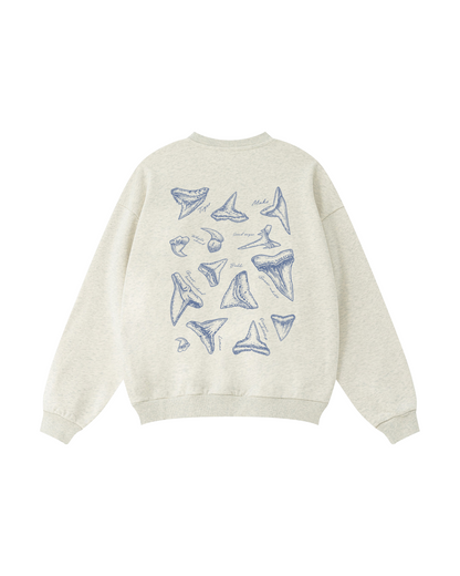 Shark Tooth Sketch Crewneck