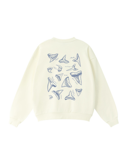 Shark Tooth Sketch Crewneck