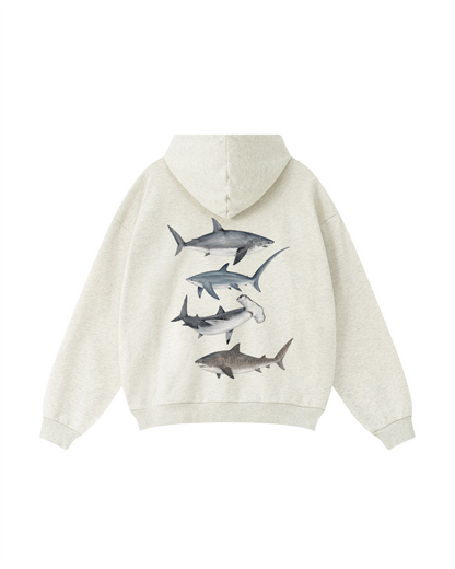 Into Blue Shark Hoodie