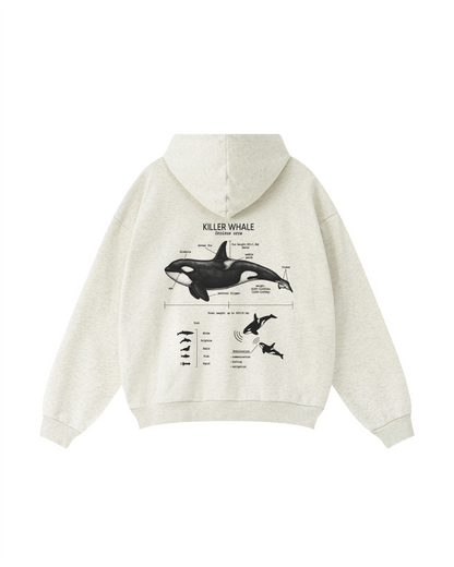 Vintage Whale Anatomy Hoodie