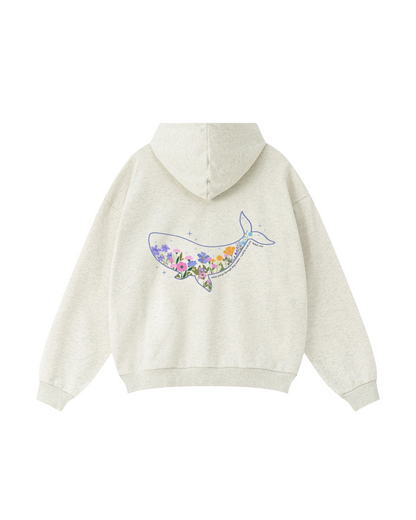 When You Go Through Deep Waters Whale Hoodie