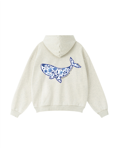 When You Go Through Deep Waters Whale Hoodie