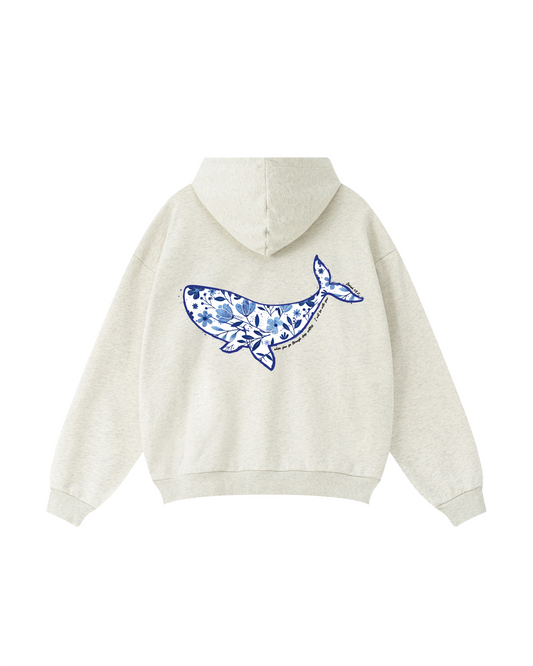 When You Go Through Deep Waters Whale Hoodie