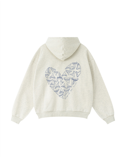 Respect the Waves Shark Teeth Hoodie