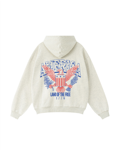 America Land of the Free 1776 Hoodie