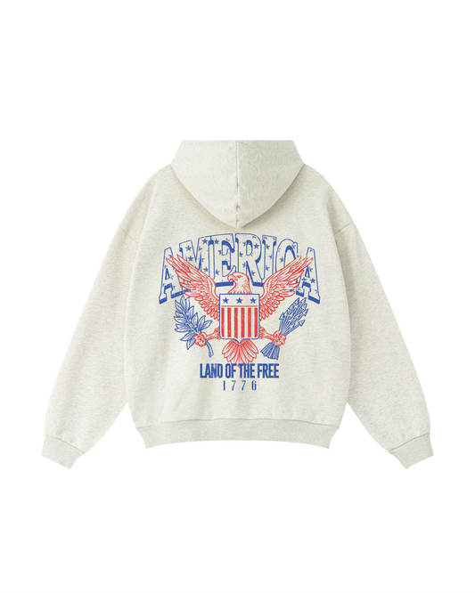 America Land of the Free 1776 Hoodie