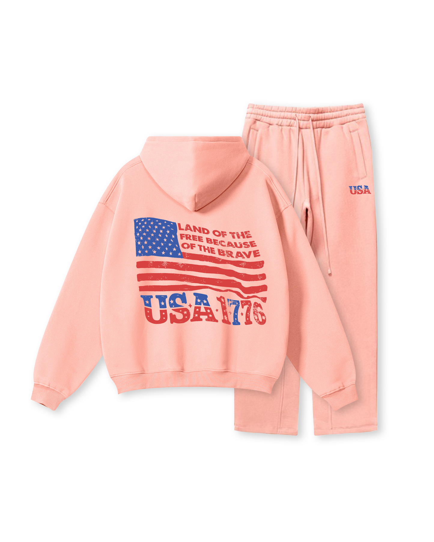 Land of the Free Because of the Brave Hoodie