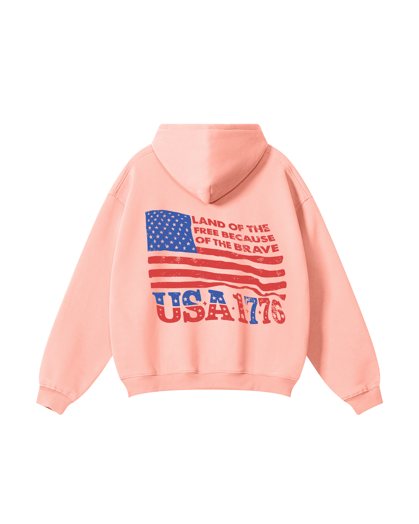 Land of the Free Because of the Brave Hoodie