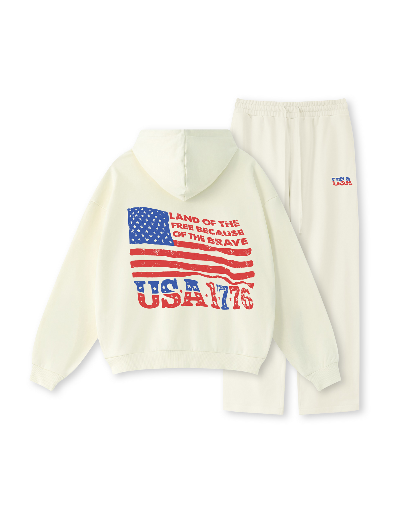 Land of the Free Because of the Brave Hoodie