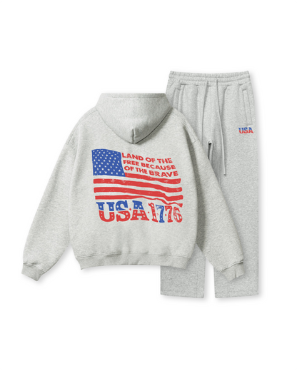 Land of the Free Because of the Brave Hoodie