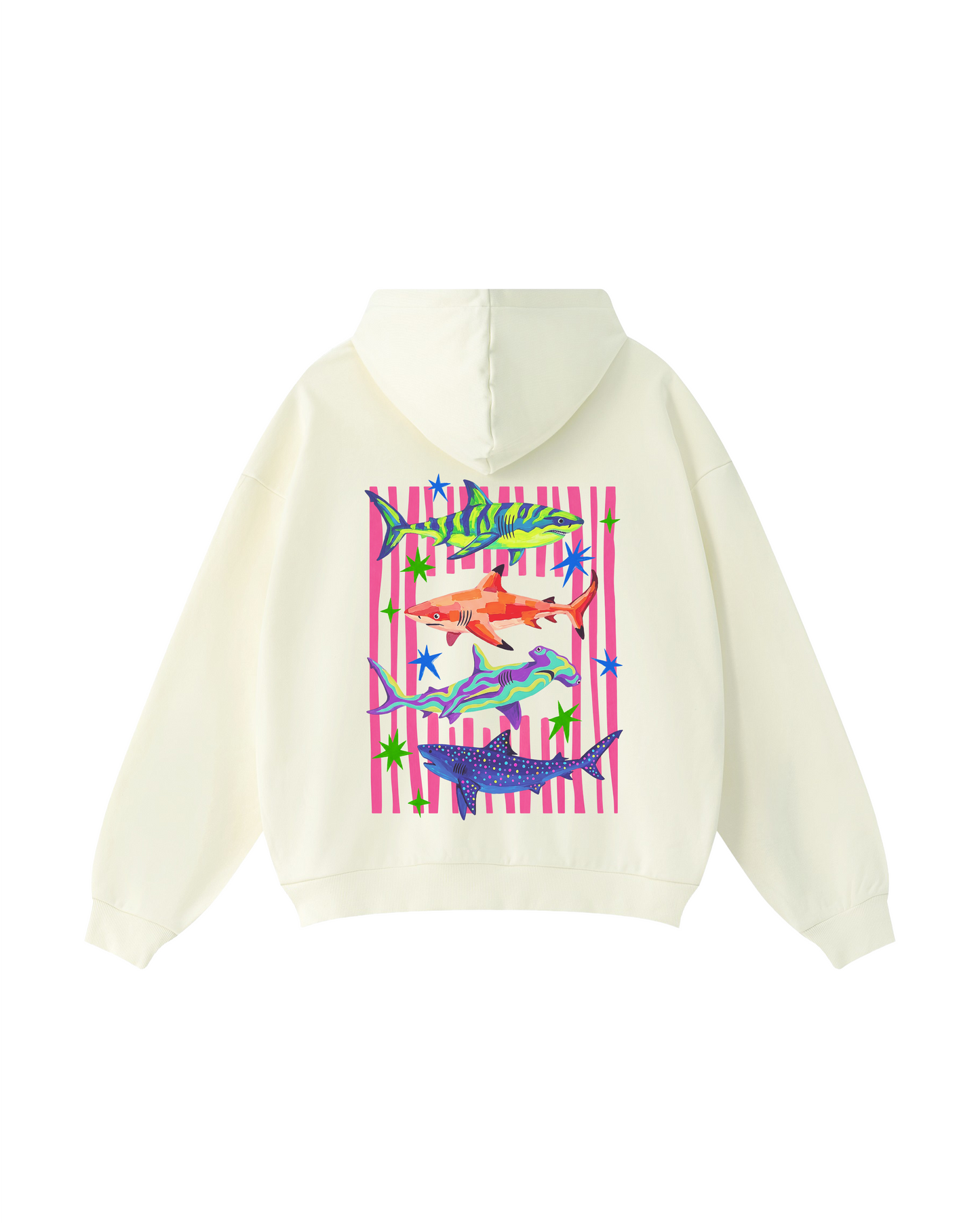 Colorful Shark Dreams Hoodie