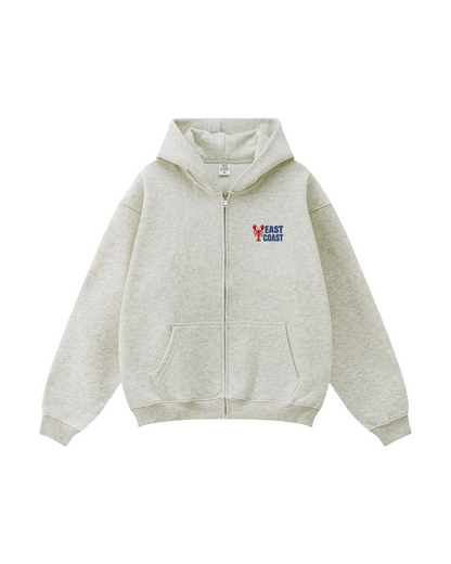 East Coast Lobster Zip-Up Hoodie