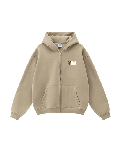 East Coast Lobster Zip-Up Hoodie