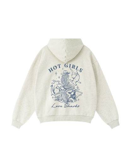 Hot Girls Love Sharks Hoodie