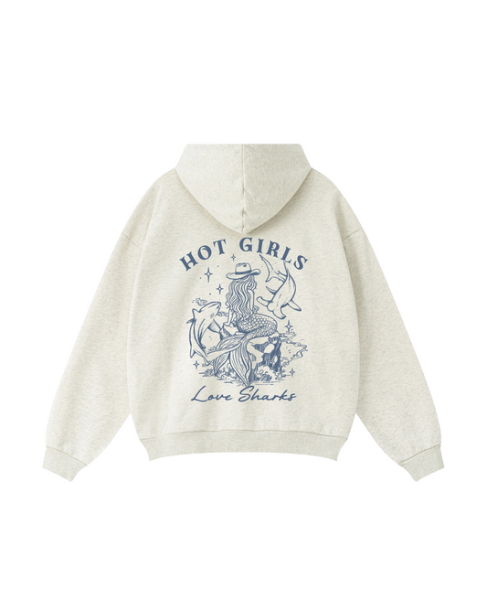 Hot Girls Love Sharks Hoodie