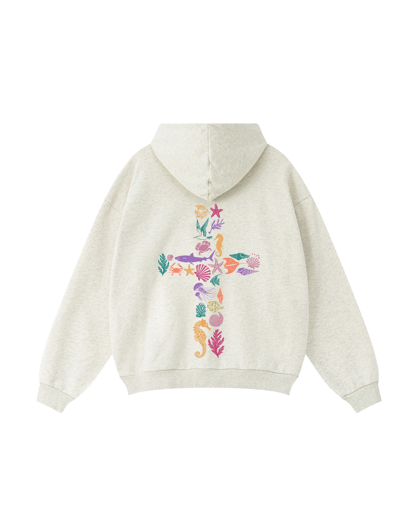 Coastal Faith Cross Hoodie