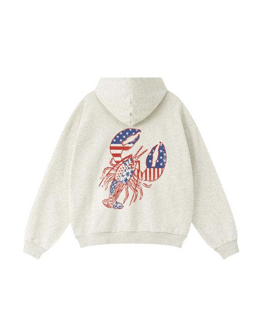 Coastal Patriot Lobster Hoodie