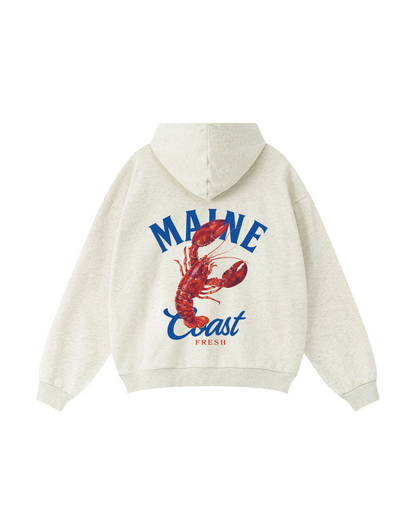 Maine Coast Lobster Graphic Hoodie
