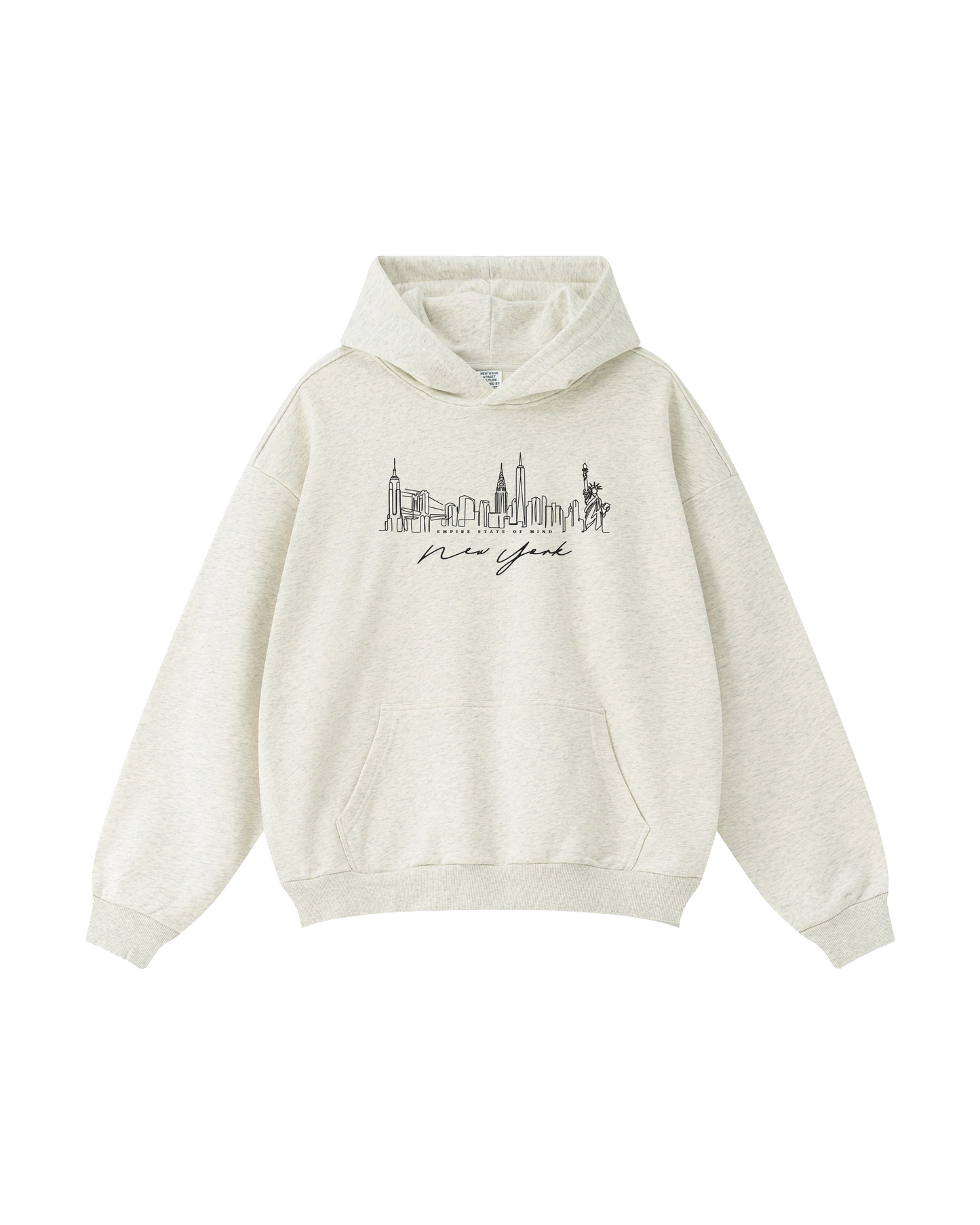 New York Skyline Script Hoodie