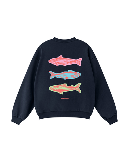 Sardine Trio Coastal Crewneck