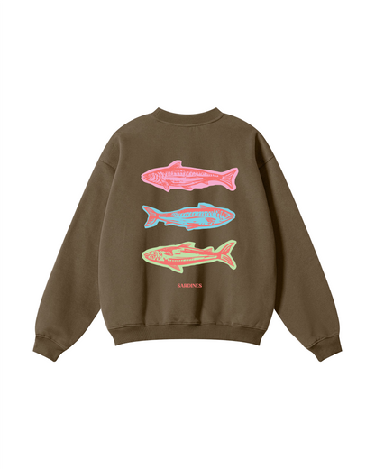 Sardine Trio Coastal Crewneck