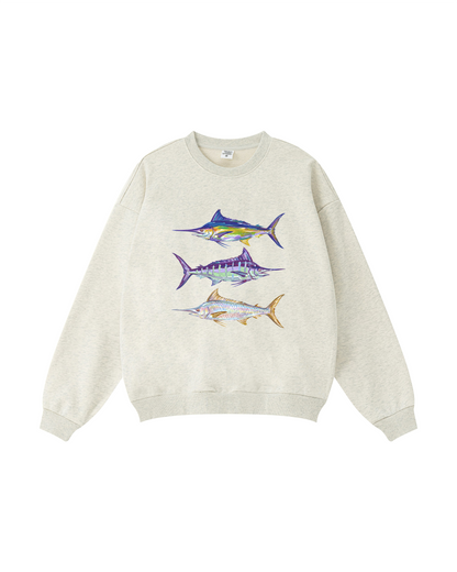 Colorful Marlin Trio Crewneck