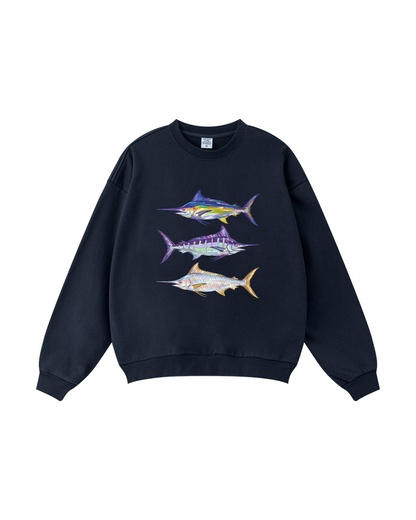 Colorful Marlin Trio Crewneck