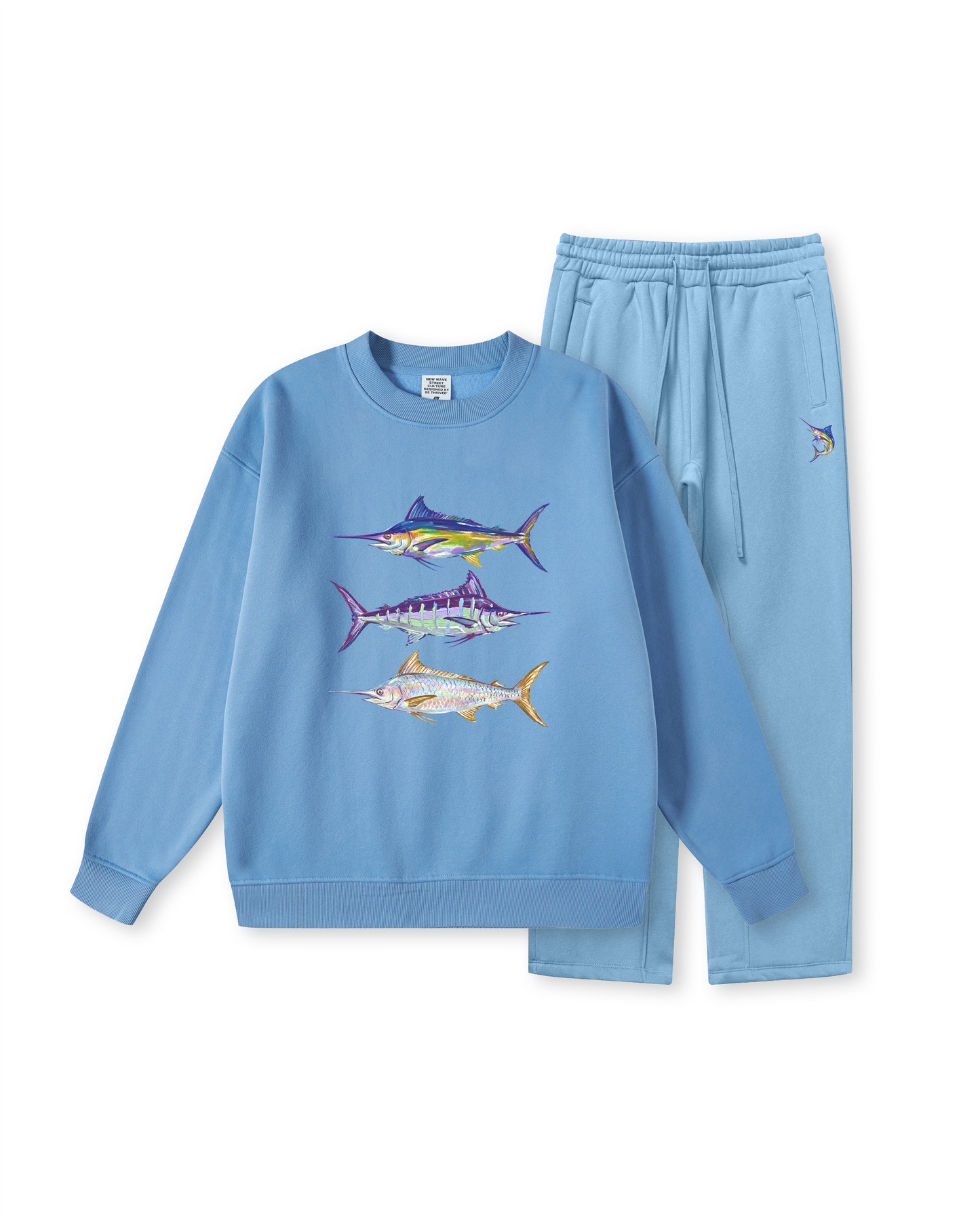 Colorful Marlin Trio Crewneck