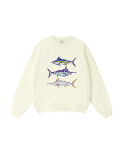 Colorful Marlin Trio Crewneck