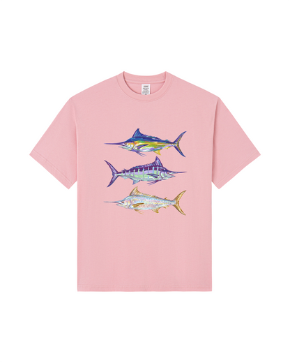 Colorful Marlin Trio Graphic Tee