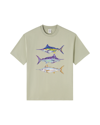 Colorful Marlin Trio Graphic Tee