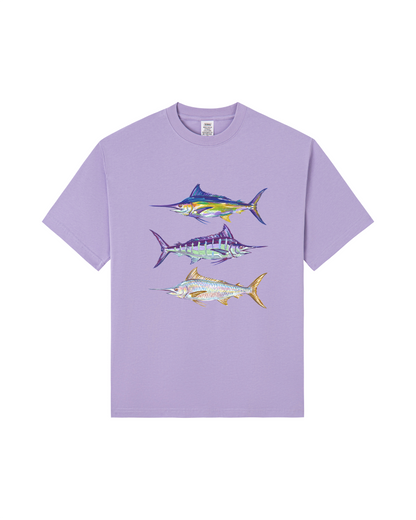 Colorful Marlin Trio Graphic Tee
