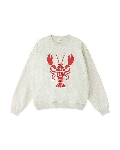 Boston Lobster Coastal Crewneck