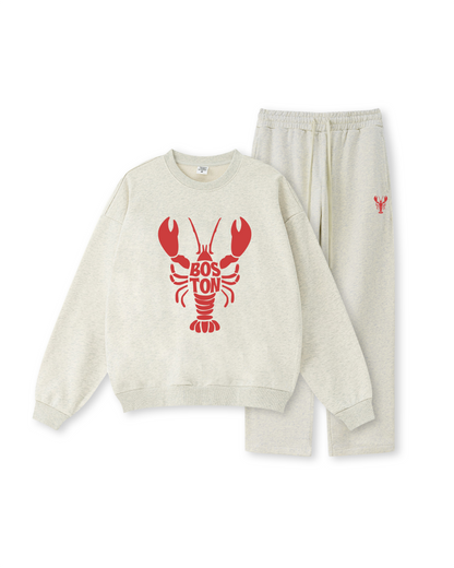 Boston Lobster Coastal Crewneck