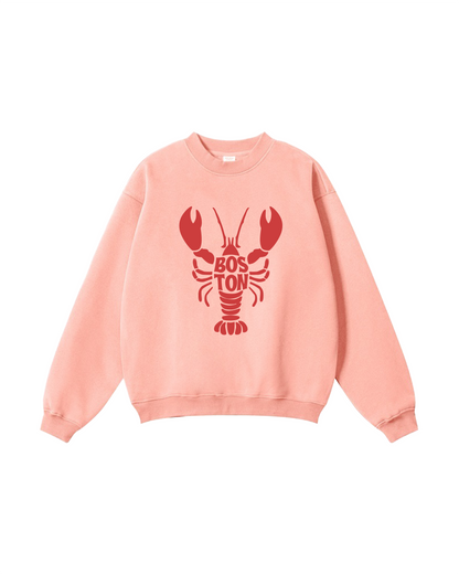 Boston Lobster Coastal Crewneck