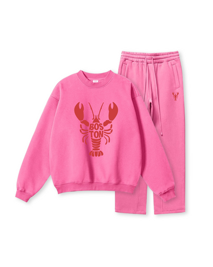 Boston Lobster Coastal Crewneck