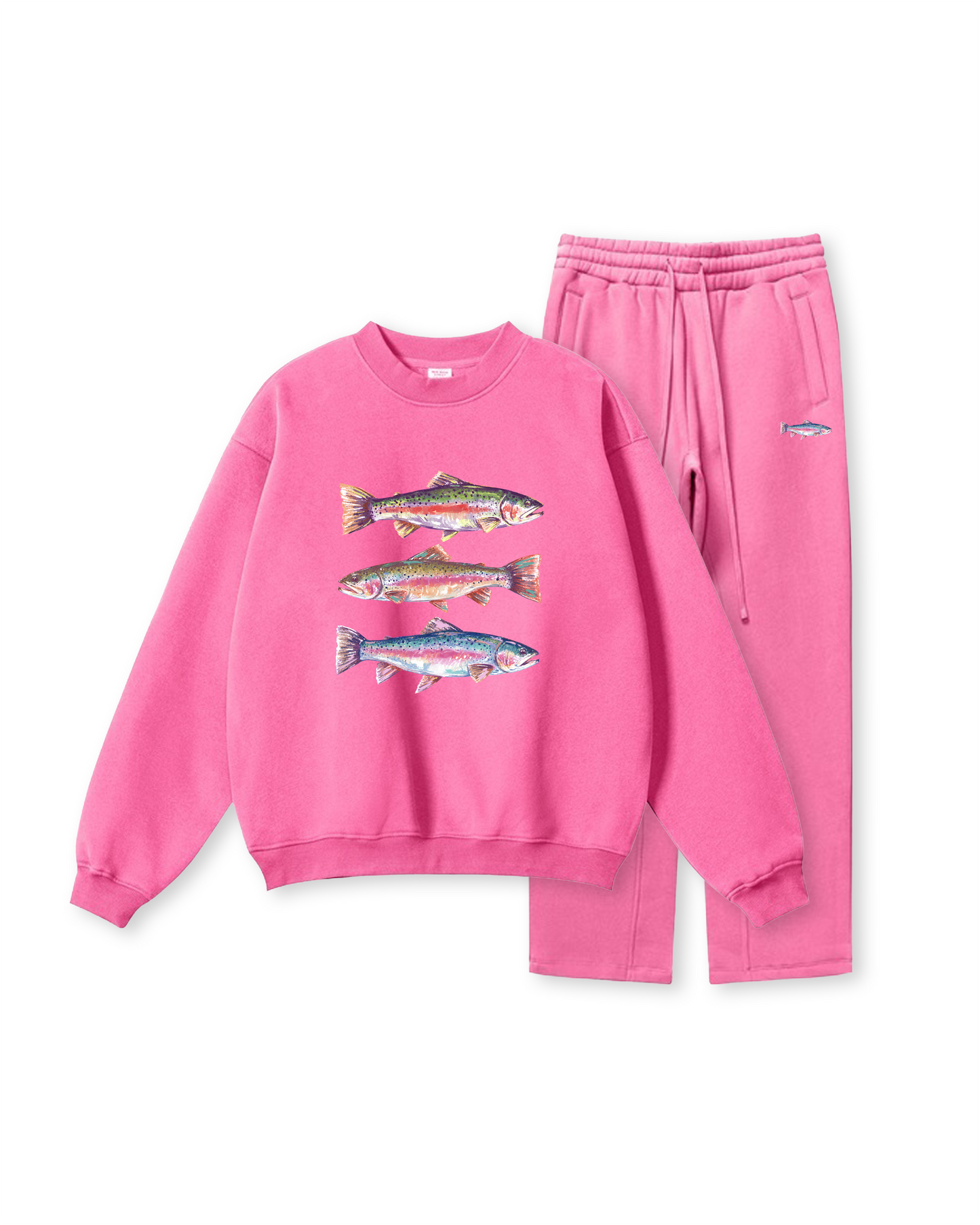 Coastal Trout Triple Fish  Crewneck
