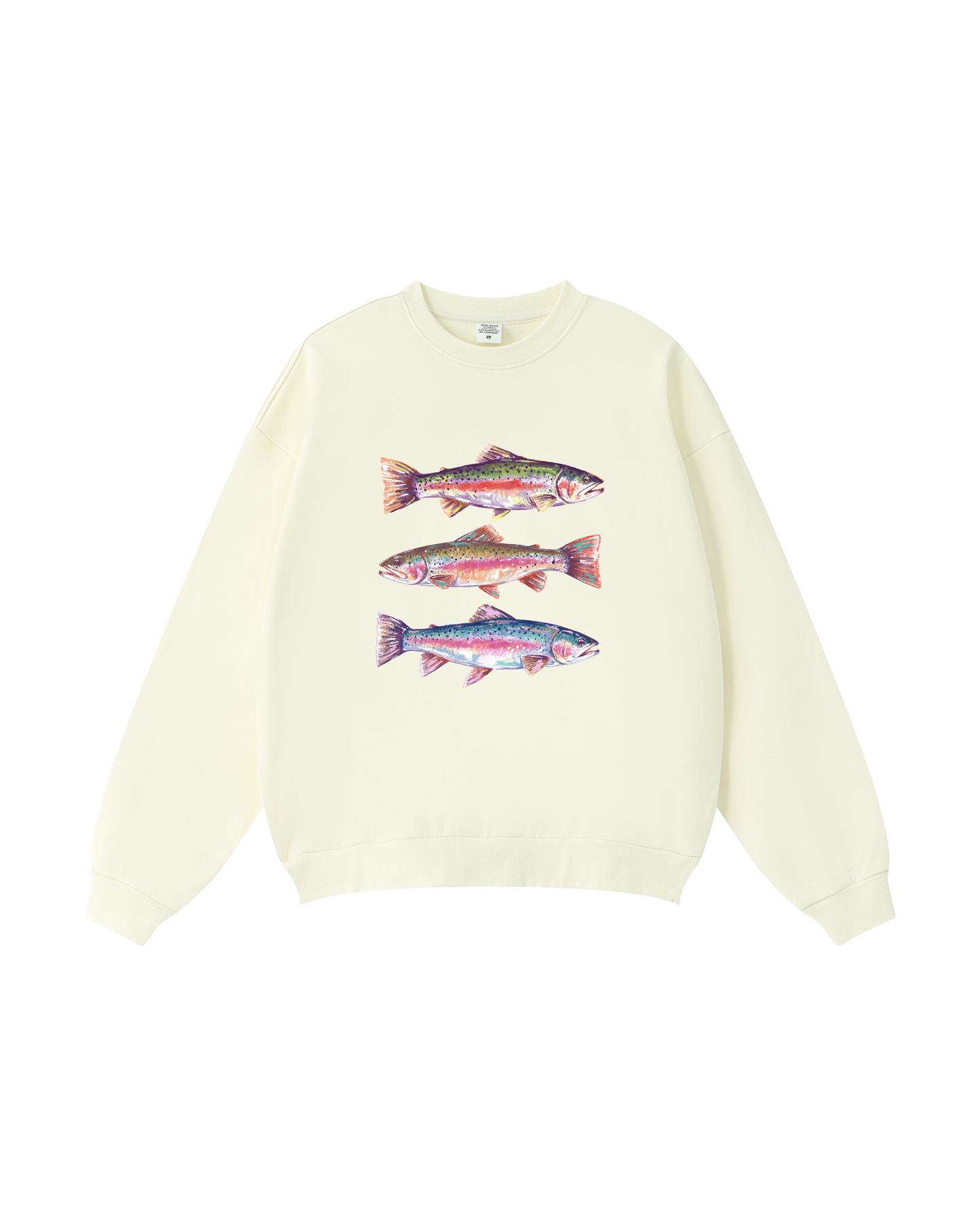 Coastal Trout Triple Fish  Crewneck