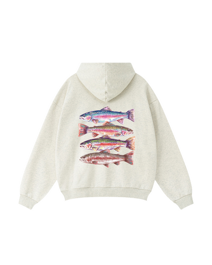 River Whispers Trout Hoodie